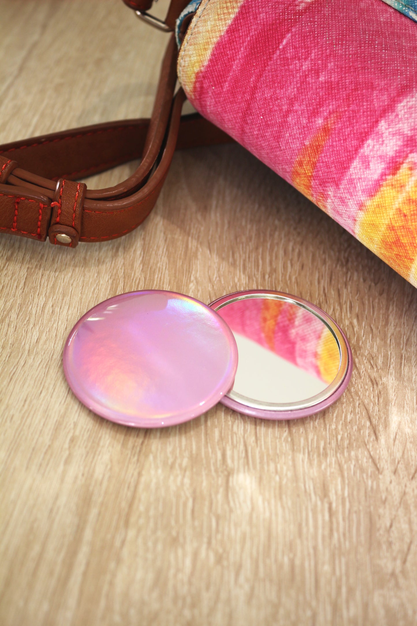 Miroir Holo rose