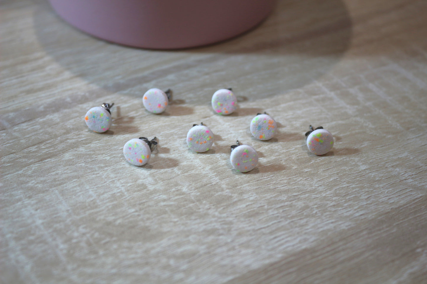 Boucles d'oreilles Confettis fluo