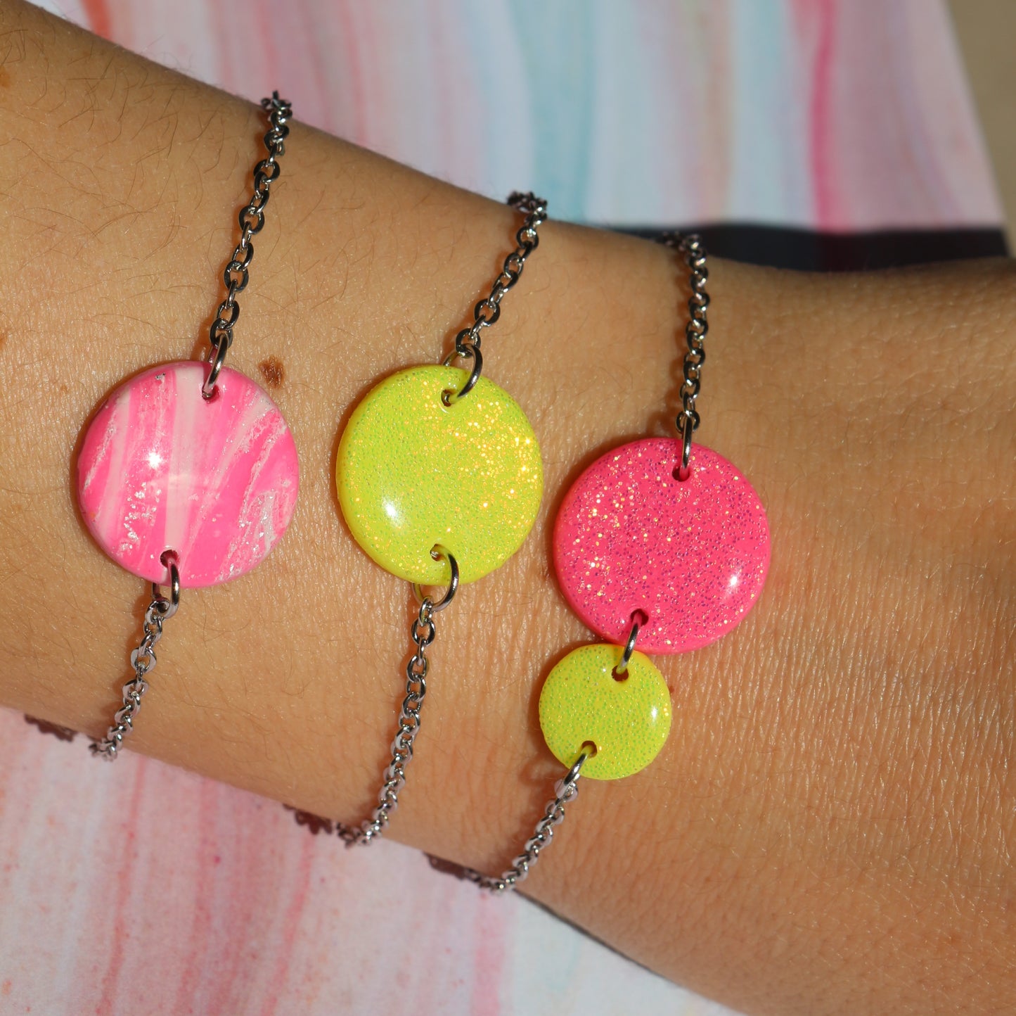 Bracelet Glitters -jaune